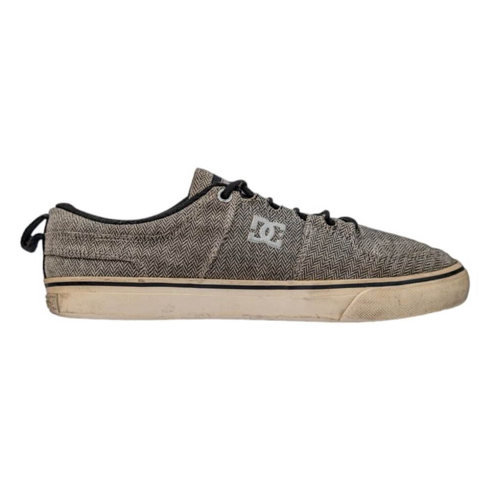 DC Lynx Vulc TX SE Shoes Womens Grey Canvas Skateboarding ADJS300127 Sz 8.5